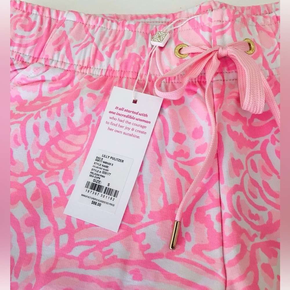 Lilly Pulitzer Kylar 5” Shorts-Pelican Pink Sea Cups-NWT - Picture 6 of 10